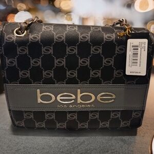 Bebe NWT Serena Monogram Shoulder Bag